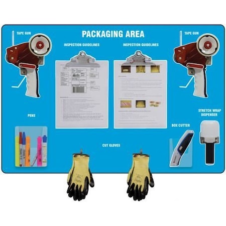 Accuform PACKAGING AREA STOREBOARDS  LARGE PSB718BUWT PSB718BUWT
